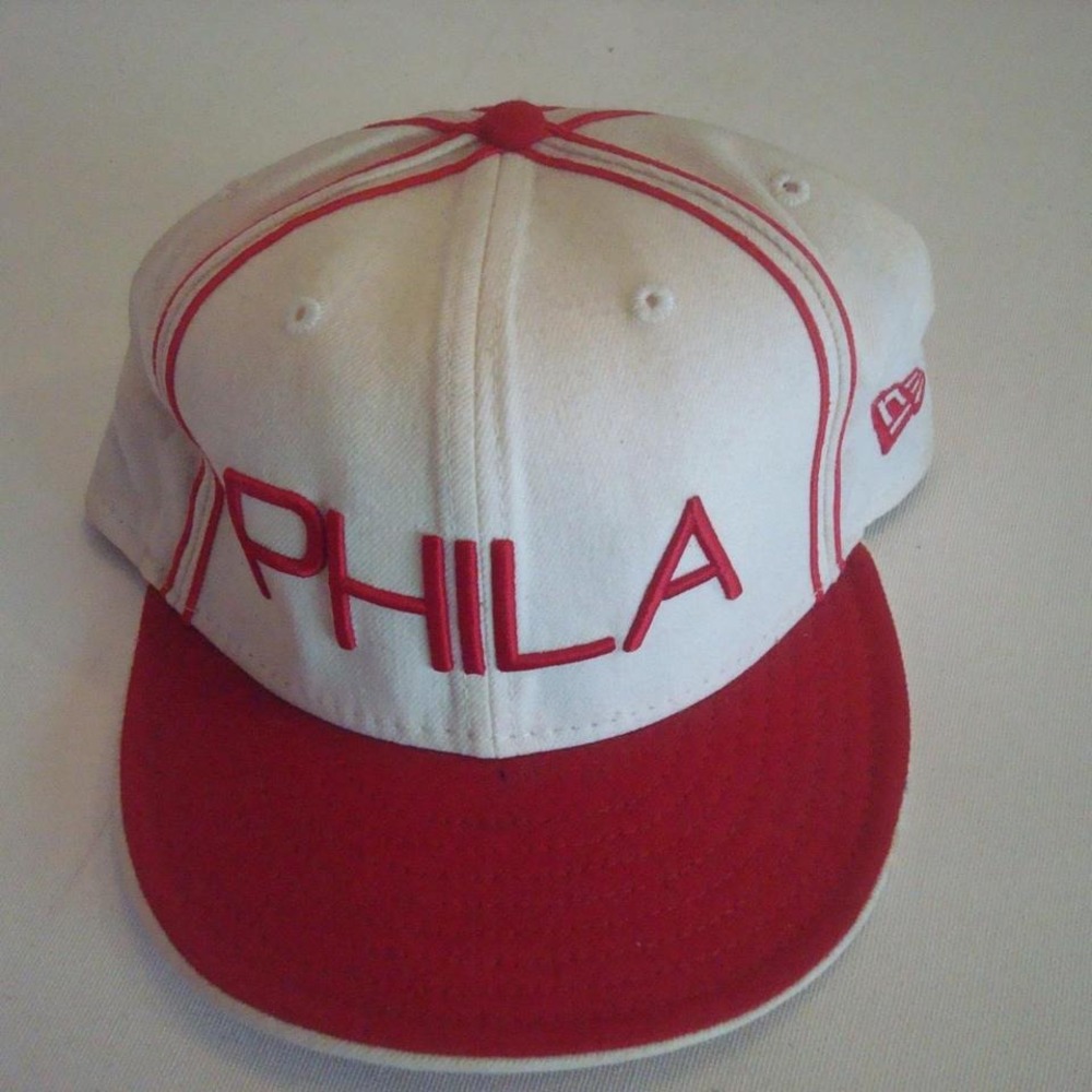 76ERS 7‎ 1/2 PHILA NEW ERA HAT CAP VINTAGE Y2K 00S J1